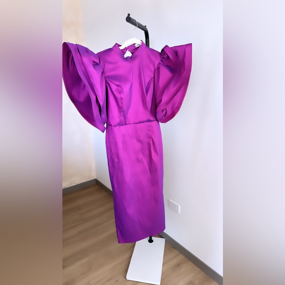 Purple magenta dress
